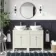 Bermuda Chalk White Vanity with Marble Top & Oval Counter Top Basin 1200mm