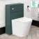 Bermuda Traditional Midnight Green Slimline Back To Wall Unit and Boston Toilet