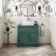 Milos Mystic Green Vanity with Troy Basin 800mm - Brushed Handles