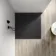 Tokyo Square Matt Black Slate Texture Stone Shower Tray 900x900mm