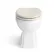 Hudson Traditional Back To Wall Toilet With Chalk White Wooden Seat