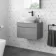 Trent Stone Grey Wall Hung Drawer Vanity with Oval Counter Top Basin 600mm