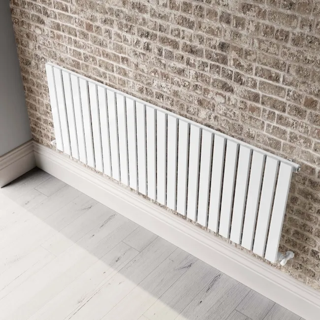Faro White Single Flat Panel Horizontal Radiator 600x1610mm