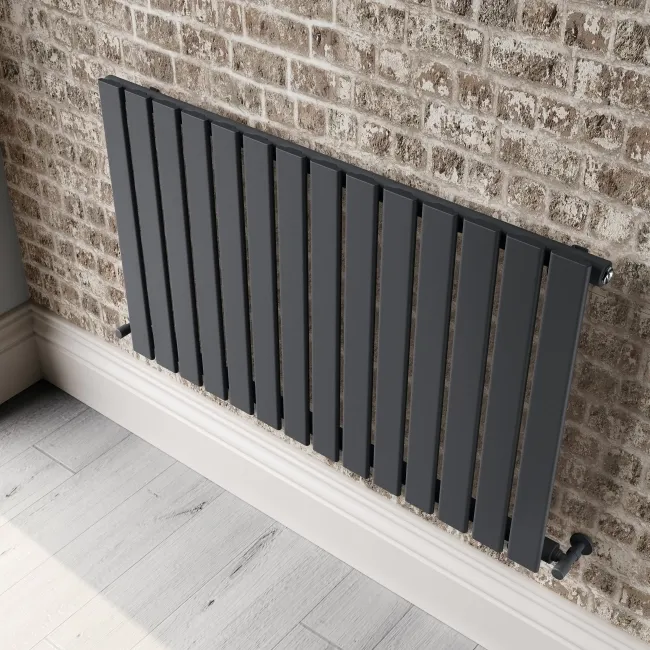 Faro Anthracite Single Flat Panel Horizontal Radiator 600x980mm