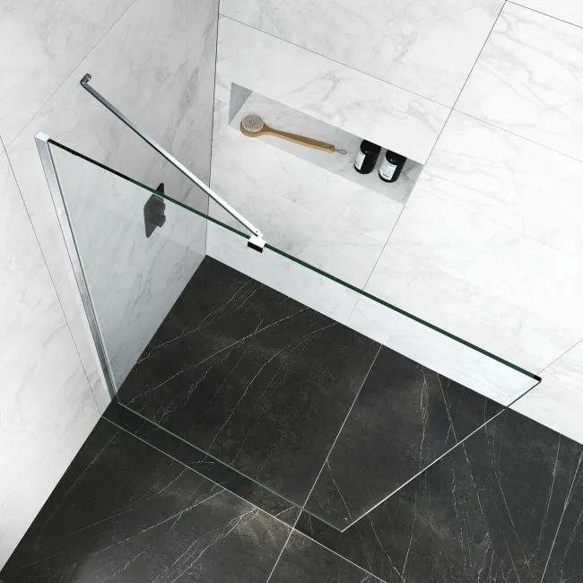 Copenhagen Easy Clean 8mm Wet Room Shower Glass Panel 1200mm