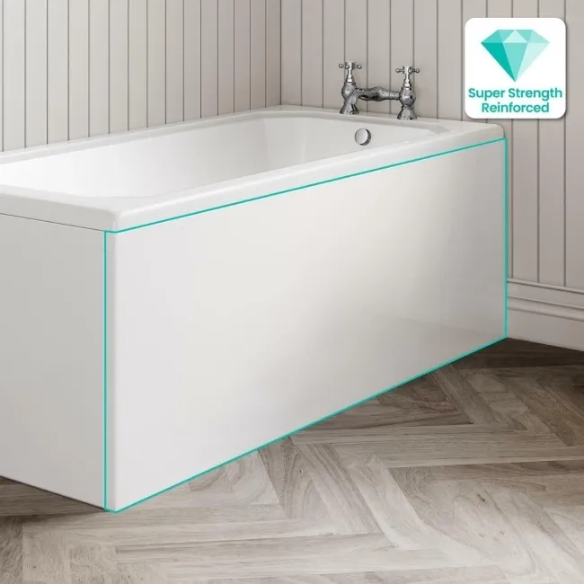 1500 Super Strength Reinforced Acrylic Straight Bath Front Panel