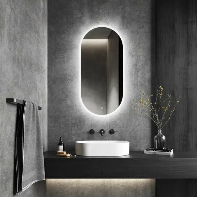 Emilee Oval Illuminated LED Mirror 1000x500mm