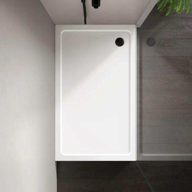London Rectangular Stone Shower Tray 1500x900mm & Riser Kit