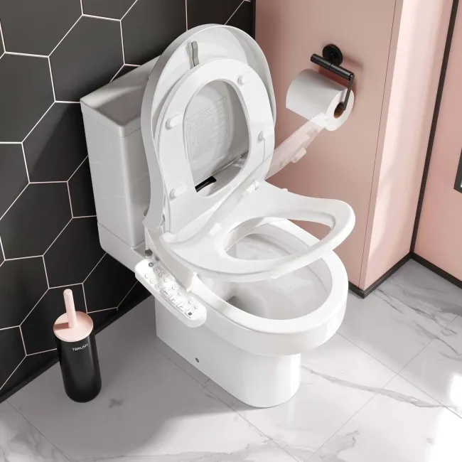 Denver Rimless Close Coupled Toilet With Smart Bidet Seat
