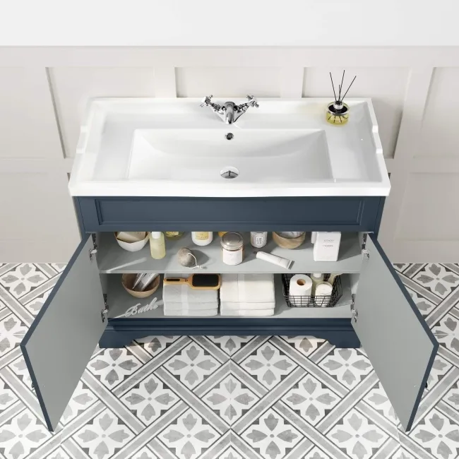 Lucia Inky Blue Basin Vanity 1030mm