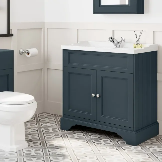 Lucia Inky Blue Basin Vanity 830mm