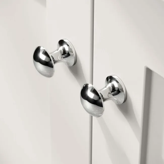 Milos Cotton White Combination Vanity Basin and Houston Toilet 1300mm - Chrome Handles