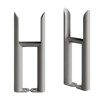 Stone Grey Traditional 3 Column Radiator Feet