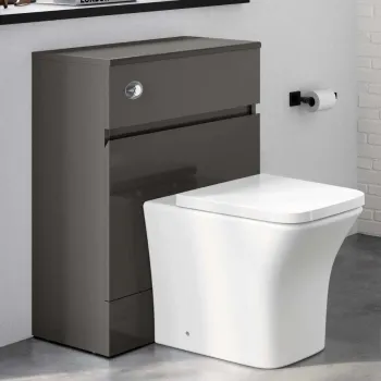 Foster Tungsten Grey Back To Wall Unit and Houston Toilet