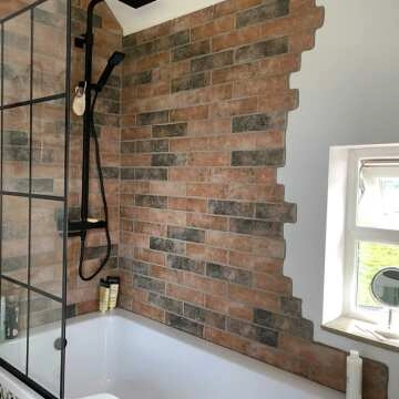 L Shaped 1600 Shower Bath - Left Handed