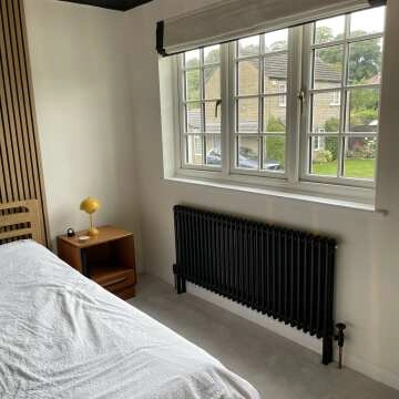 Matt Black Traditional 2 Column Radiator Feet