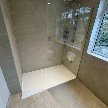 Copenhagen Easy Clean 8mm Wet Room Shower Glass Panel 1100mm