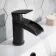 Eden Matt Black Waterfall Basin Mixer Tap