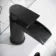 Eden Matt Black Waterfall Basin Mixer Tap