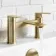 Lune Brushed Brass Bath Filler