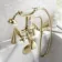 Nene Traditional Brushed Brass Bath Shower Mixer Tap