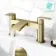 Spey Brushed Brass Bath Filler