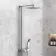 Navan Cool Touch Square Thermostatic Shower with Large 250mm Head