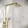 Galway Square Brushed Brass Thermostatic Bath Filler Shower Set