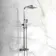 Galway Premium Gunmetal Grey Square Thermostatic Shower Set