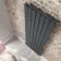 Faro Anthracite Single Flat Panel Vertical Radiator 1600x490mm