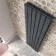 Faro Anthracite Double Flat Panel Vertical Radiator 1600x420mm
