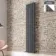 Faro Anthracite Single Flat Panel Vertical Radiator 1800x350mm
