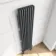 Athens Anthracite Triple Column Vertical Traditional Radiator 1800x380mm