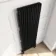 Athens Matt Black Triple Column Vertical Traditional Radiator 1800x560mm