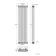Athens Matt Black Triple Column Vertical Traditional Radiator 1500x380mm