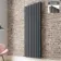 Faro Anthracite Double Flat Panel Vertical Radiator 1800x630mm