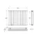 Faro White Double Flat Panel Horizontal Radiator 600x770mm