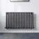 Marbella Anthracite Double Oval Panel Radiator 600x1020mm