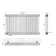 Athens White Double Column Horizontal Traditional Radiator 600x1010mm