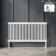 Athens White Double Column Horizontal Traditional Radiator 600x1190mm