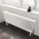 Athens White Triple Column Horizontal Traditional Radiator 450x1010mm