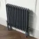 Athens Anthracite Triple Column Horizontal Traditional Radiator 600x605mm