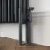 Athens Anthracite Triple Column Horizontal Traditional Radiator 600x605mm