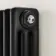 Athens Matt Black Triple Column Horizontal Traditional Radiator 300x1415mm