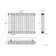 Athens Raw Metal Triple Column Horizontal Traditional Radiator 600x785mm