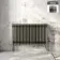 Athens Raw Metal Triple Column Horizontal Traditional Radiator 600x1010mm
