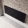 Faro Matt Black Double Flat Panel Horizontal Radiator 600x1610mm