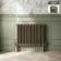 Athens Antique Gold Triple Column Horizontal Traditional Radiator 600x785mm