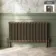 Athens Antique Gold Triple Column Horizontal Traditional Radiator 600x1190mm