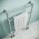 Gibraltar Slimline Large White Traditional Heated Towel Radiator (Flat Top Rail)